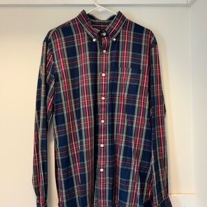 Brooks Brothers Red and Green Casual Button Down Shirt